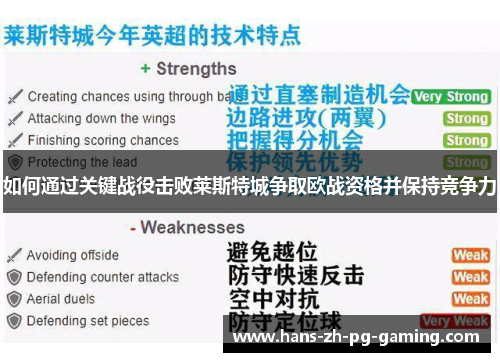 如何通过关键战役击败莱斯特城争取欧战资格并保持竞争力